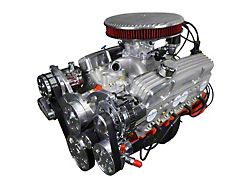 BluePrint Engines Small Block Chevy 327 C.I. 350 HP Deluxe Dressed Fuel Injected Crate Engine with Polished Pulley Kit