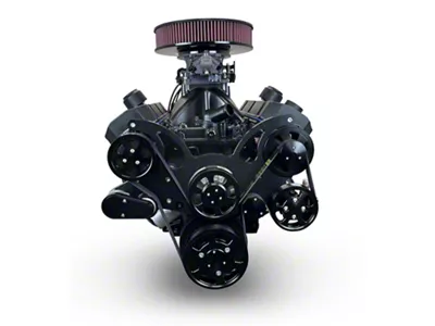 BluePrint Engines Blackout Reaper Edition Builder Series Big Block Chevy ProSeries 632 C.I. 815 HP Fuel Injected Crate Engine and 4L80E Automatic Transmission with Black Pulley Kit
