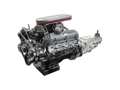 BluePrint Engines Mustang Edition Builder Series Small Block Ford 347 C.I. 415 HP Carbureted Crate Engine and TKX Manual Transmission with Black Pulley Kit