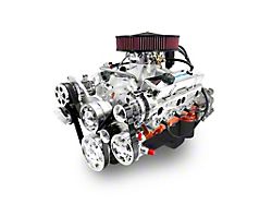 BluePrint Engines Standard Edition Builder Series Small Block Chevy 454 C.I. 563 HP Carbureted Crate Engine and 700R4 Automatic Transmission with Polished Pulley Kit 