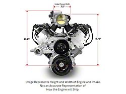 BluePrint Engines ProSeries LS BPE Block 376 C.I. 550 HP Deluxe Dressed Fuel Injected Crate Engine with Controller and Polished Pulley Kit