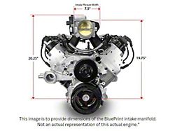 BluePrint Engines ProSeries LS BPE Block 427 C.I. 655 HP Deluxe Dressed Fuel Injected Crate Engine with Polished Pulley Kit