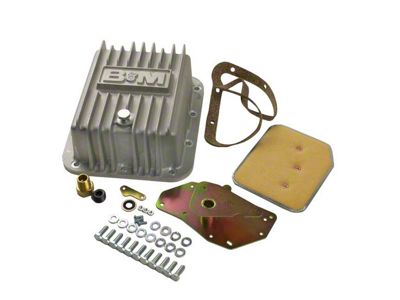 B&M C4 Hi-TEK Deep Transmission Pan; Natural (77-79 5.0L Thunderbird)