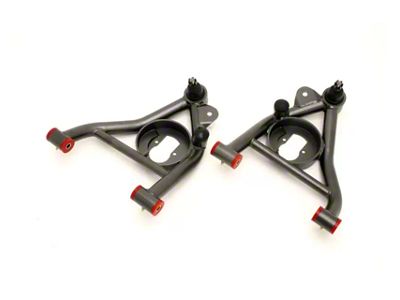 BMR Non-Adjustable Lower Control Arms with Spring Pockets; Polyurethane Bushings; Black Hammertone (82-92 Camaro w/ Coil-Overs)