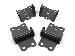 BMR Solid Upper and Lower Motor Mount Kit; Black Hammertone (82-92 Camaro)
