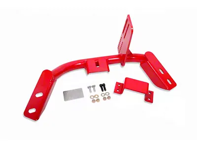 BMR T-56/M6 Transmission Torque Arm Relocation Crossmember; Red (84-92 Camaro)