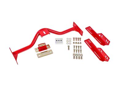 BMR T-56/THM400 Transmission Conversion Crossmember; Red (67-69 Camaro)