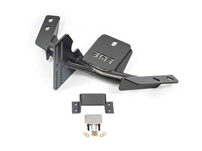 BMR TH350/Powerglide Transmission Torque Arm Relocation Crossmember; Black Hammertone (84-92 Camaro)