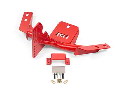 BMR TH350/Powerglide Transmission Torque Arm Relocation Crossmember; Red (84-92 Camaro)