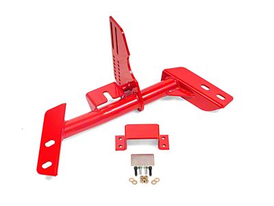 BMR TH400 Transmission Torque Arm Relocation Crossmember; Red (84-92 Camaro)