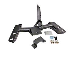BMR TH700R4/4L60 Transmission Torque Arm Relocation Crossmember; Black Hammertone (84-92 Camaro)
