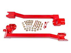BMR Bolt-On Subframe Connectors; Red (74-81 Firebird)