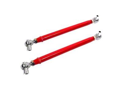 BMR Double Adjustable DOM Rear Lower Control Arms; Rod Ends; Black Hammertone (82-02 Firebird)