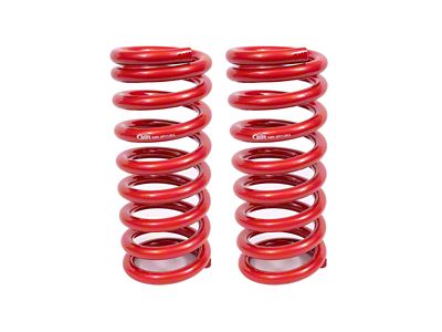 BMR Front Lowering Springs; 3-Inch Drop; Red (67-69 Small Block V8 Firebird)