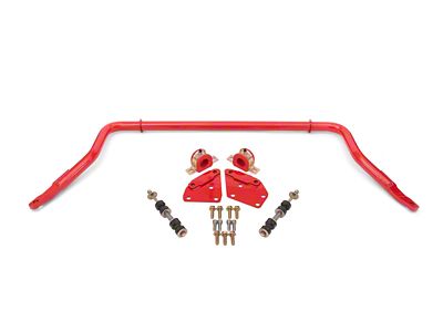 BMR Non-Adjustable Front Sway Bar; Red (82-92 Firebird)