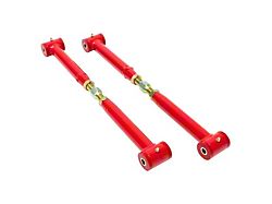 BMR On-Car Adjustable DOM Rear Lower Control Arms; Polyurethane Bushings; Red (82-02 Firebird)