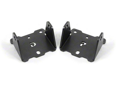 BMR Solid Engine Side Motor Mount Kit; Black Hammertone (82-92 Firebird)