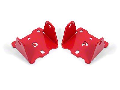 BMR Solid Engine Side Motor Mount Kit; Red (82-92 Firebird)