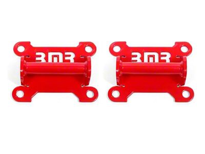 BMR Solid Engine Side Motor Mount Kit; Red (98-02 5.7L Firebird)