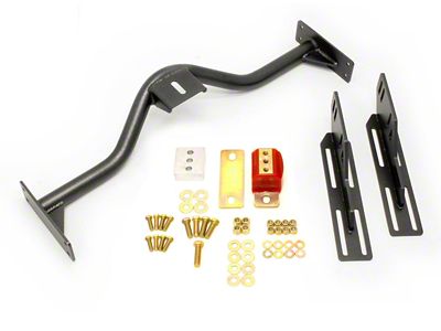 BMR T-56/THM400 Transmission Conversion Crossmember; Black Hammertone (67-69 Firebird)
