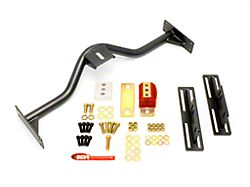 BMR TH350/700R4/4L60E/Powerglide Transmission Conversion Crossmember; Black Hammertone (67-69 Firebird)