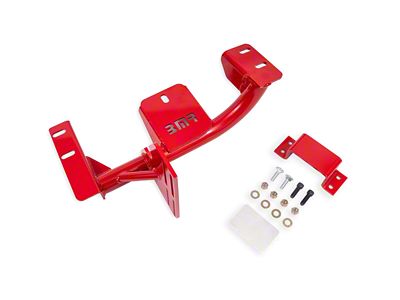 BMR TH350/Powerglide Transmission Torque Arm Relocation Crossmember; Red (93-97 5.7L Firebird)