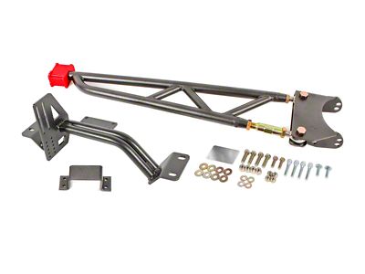 BMR Tunnel Mounted Torque Arm without Driveshaft Safety Loop; Black Hammertone (93-02 Firebird w/ Longtube Headers)