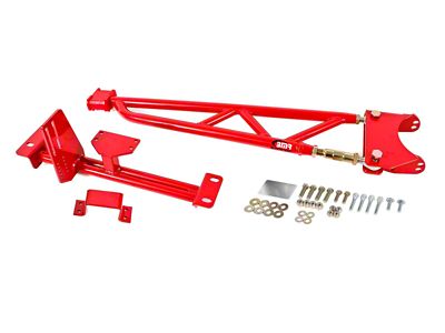 BMR Tunnel Mounted Torque Arm without Driveshaft Safety Loop; Red (93-02 Firebird w/ Stock Exahust)