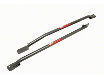 BMR Weld-On Tubular Subframe Connectors; Black Hammertone (93-02 Firebird Coupe)
