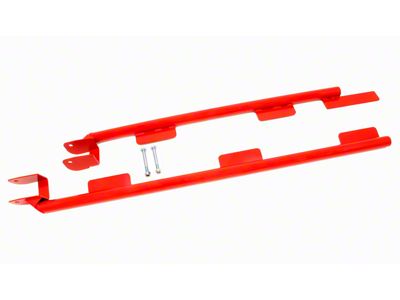 BMR Weld-On Tubular Subframe Connectors; Red (93-97 5.7L Firebird Convertible)