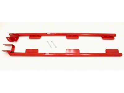 BMR Weld-On Tubular Subframe Connectors; Red (98-02 5.7L Firebird Convertible)