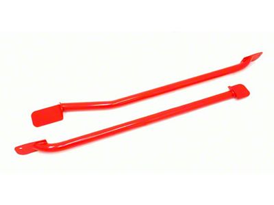 BMR Weld-On Tubular Subframe Connectors; Red (93-02 Firebird Coupe)
