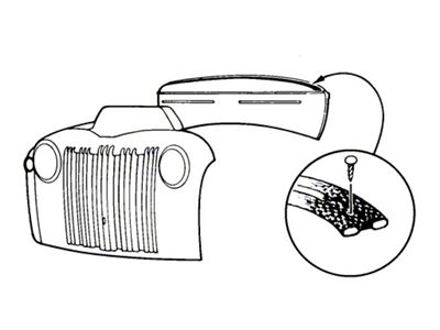 Cowl Lace (42-47 Ford Truck)