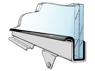 Bob Drake Glass to Door Channel Seal (32-38 Ford Car, Ford Truck)