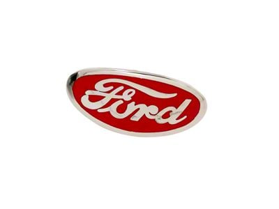 Bob Drake Grille Shell Ornament Emblem; Red (35-36 Ford Car; 1938 Ford Car; 1936 Ford Truck)