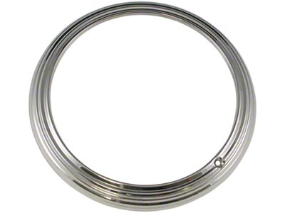 Bob Drake Headlight Rims; 3-Rib Style (Late 41-42 Ford Car; 42-47 Ford Truck)