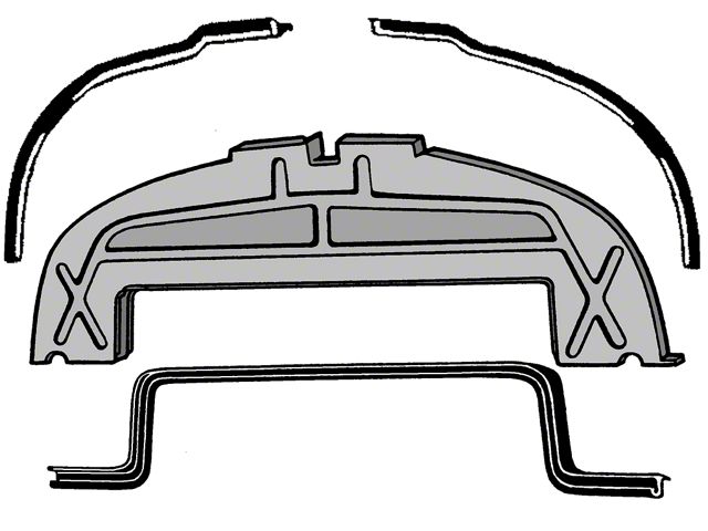 Bob Drake Lower Radiator Hood Seal (48-52 F1, F2, F3, F4)