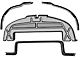 Bob Drake Lower Radiator Hood Seal (48-52 F1, F2, F3, F4)