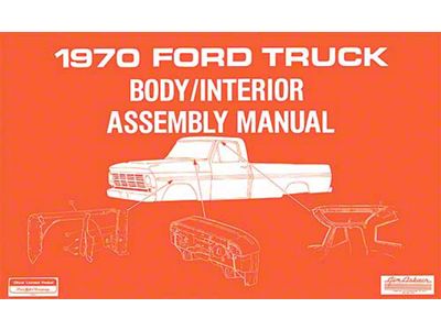 Body and Interior Assembly Manual - 1970 Pickup - 120 Pages
