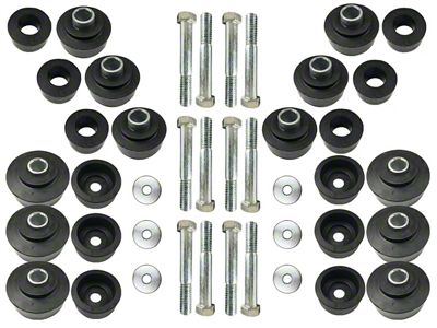 Body Mount Bushing and Hardware Kit (65-66 Biscayne Sedan, Caprice Sedan, Impala Sedan)