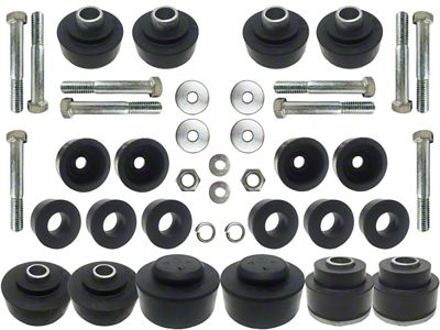 Body Mount Bushing and Hardware Kit (1969 Biscayne Sedan; 69-70 Caprice Sedan, Impala Sedan)