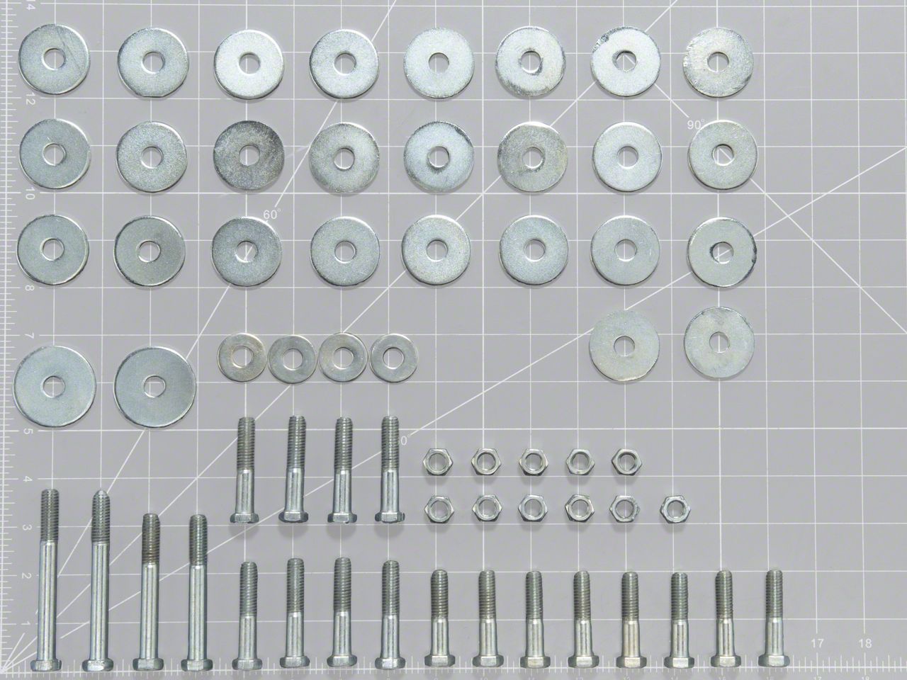 Complete Body Mount Bushing & Hardware Kit For 1955-1957 Chevy Bel Air, 150, 210, & Nomad