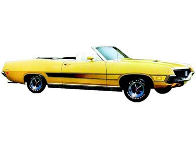 Body Side Stripe Kit, GT Laser, Torino, 1971