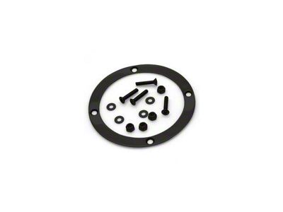 Boot Ring, Billet Aluminum, Round, Midnight Series, Black Anodized, Lokar