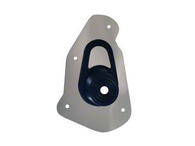 Borgeson Steering Column Boot and Mounting Plate; 4-Bolt Mount (1969 Camaro)