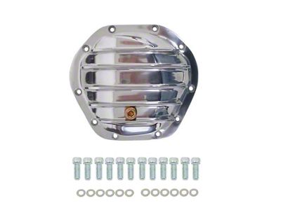 Bous Performance Aluminum Dana 44 10-Bolt Rear Differential Cover; Polished (66-77 Ford Bronco)