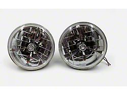Bous Performance 7-Inch Tri-Bar H4 Headlights with with Clear Dot and Turn Signal Push-In Bulb (Universal; Some Adaptation May Be Required)