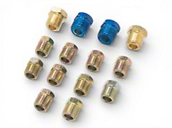 Brake / Fuel Line 1/4 Fitting Pack Kit Plated Zinc Steel 