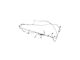 Brake Line Kit - Stainless Steel - Manual Drum Brakes - Ford Galaxie Except High Performance 390, 406 & 427