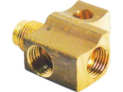 Brake T Rear Connector - Rear - Brass - Ford Passenger